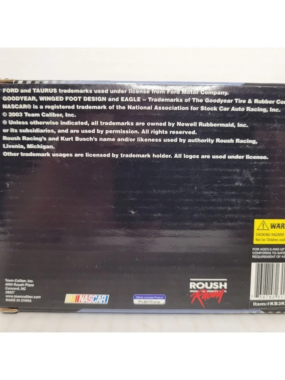 2003 Team Caliber Die-Cast Model Kit Nascar #97 Kurt Busch
